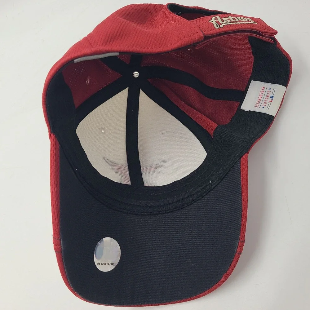 Houston Astros Hat Adjustable Nike Red White MLB Baseball Swoosh Logo Casual Men